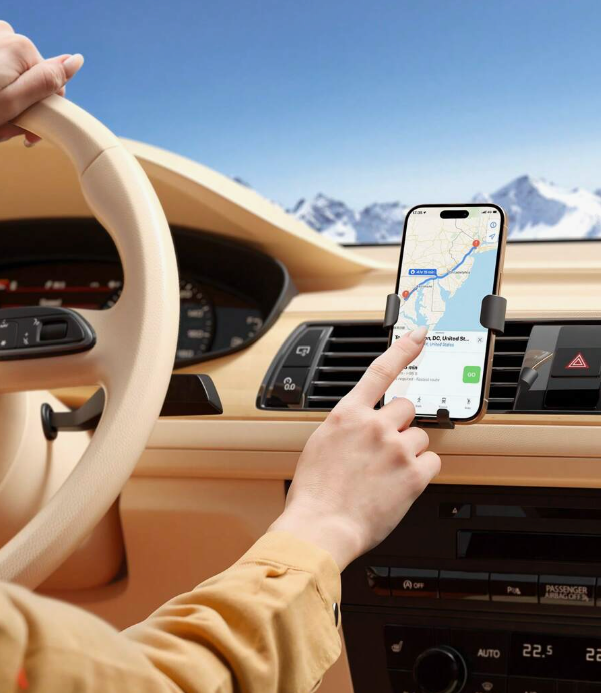 Hands-Free Car Phone Holder – Strong Grip