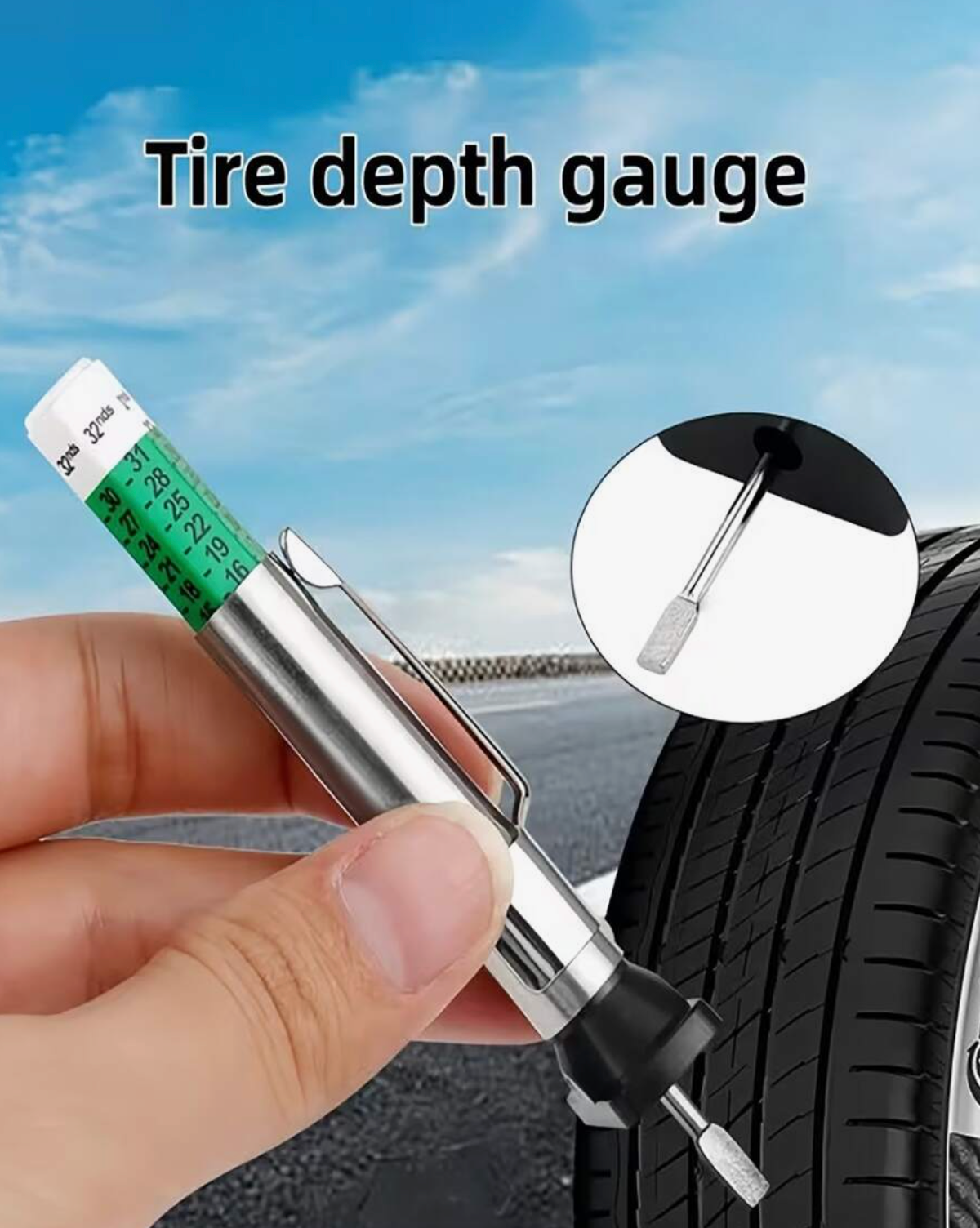 Tire Tread Depth Gauge