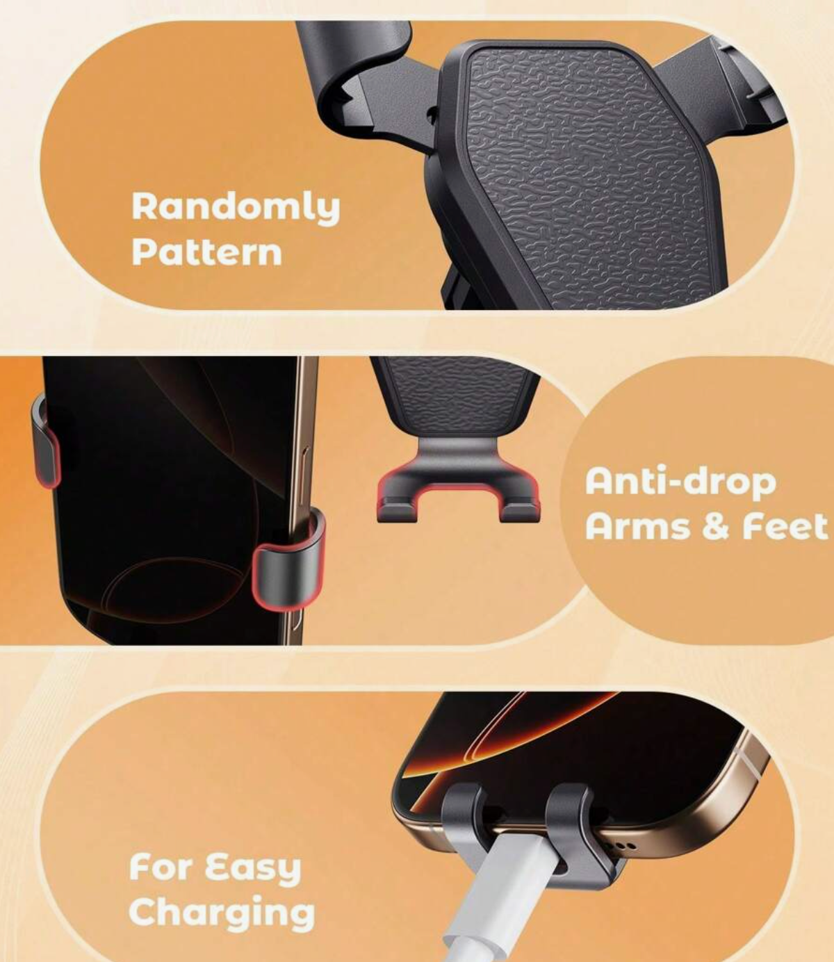 Hands-Free Car Phone Holder – Strong Grip
