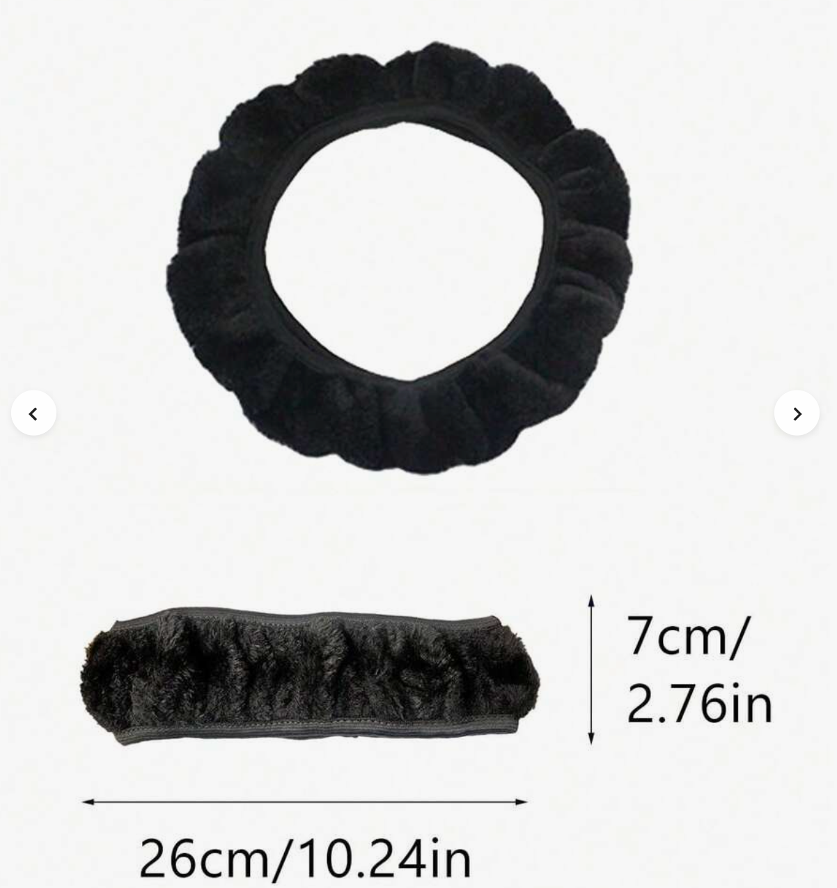 Plush Fur Car Steering Wheel Cover – Warm & Comfortable Grip